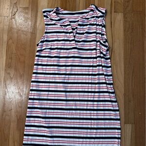 Southern Tide red white and blue sleeveless dress size large
